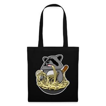 Wok Pan Raccoon - Tote Bag - black - Front