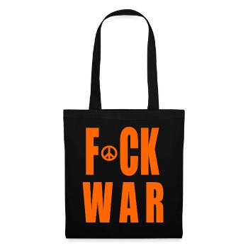 Fuck war - Sac en tissu - noir - Devant