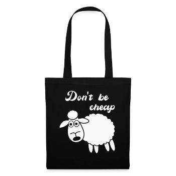 Sheep Shepherd Cheap - Stoffbeutel - Schwarz - Vorne