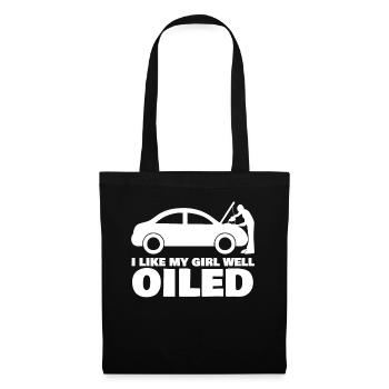 Mechanic Workshop Joke Car Oil - Tote Bag - black - Front