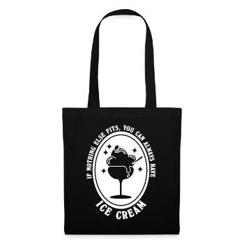 Ice Cream Cup - Stoffbeutel - Schwarz - Vorne