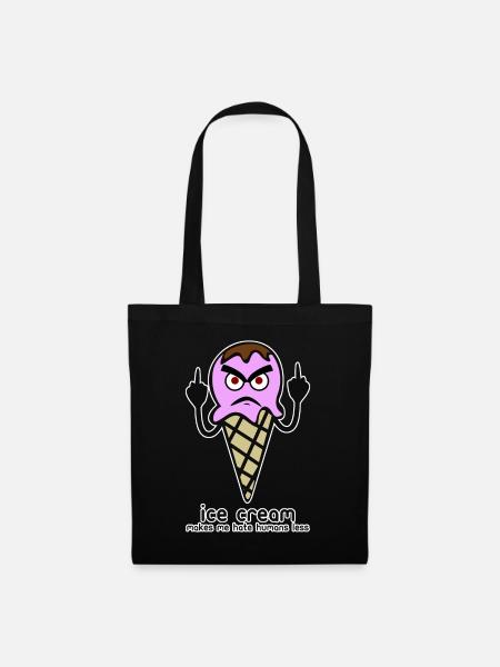 Ice Cream Grumpy Icecream - Stoffbeutel - Schwarz