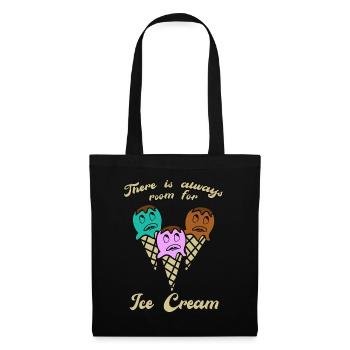 Icecream Funny Ice Cream - Tote Bag - black - Front