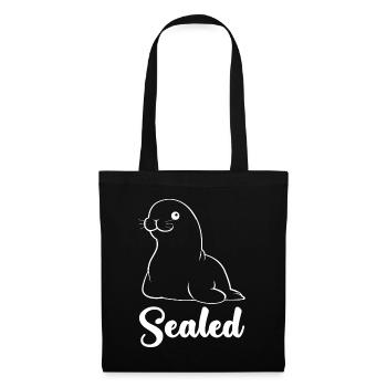 Sceau scellé Pinneped - Sac en tissu - noir - Devant