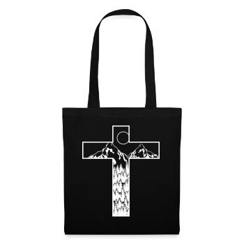 Mountains Cross Jesus Christ - Tote Bag - black - Front