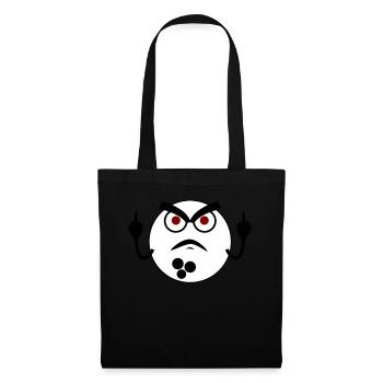 Grumpy Bowling Ball Bowling Pin - Stoffbeutel - Schwarz - Vorne