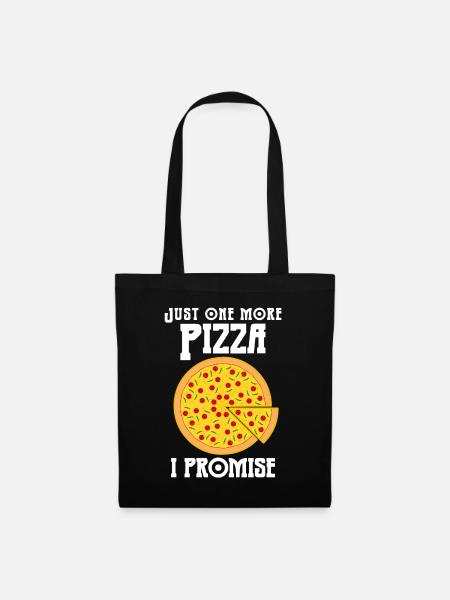 Pizza Pizzaria Pizzas - Stoffbeutel - Schwarz