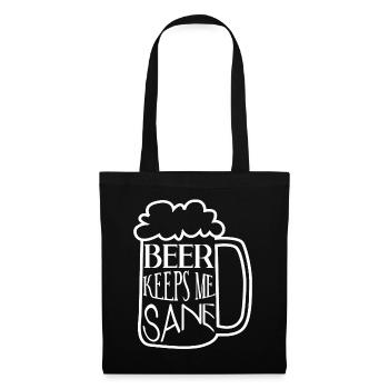 Brassage de bière Brasserie à domicile Bière artisanale - Sac en tissu - noir - Devant