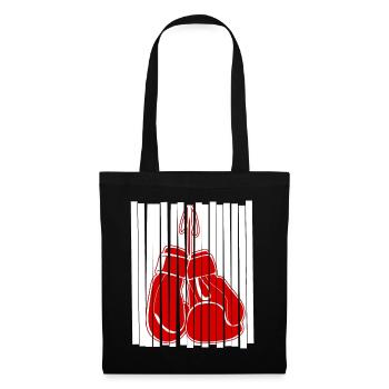 Red Boxing Gloves Boxer - Tote Bag - black - Front
