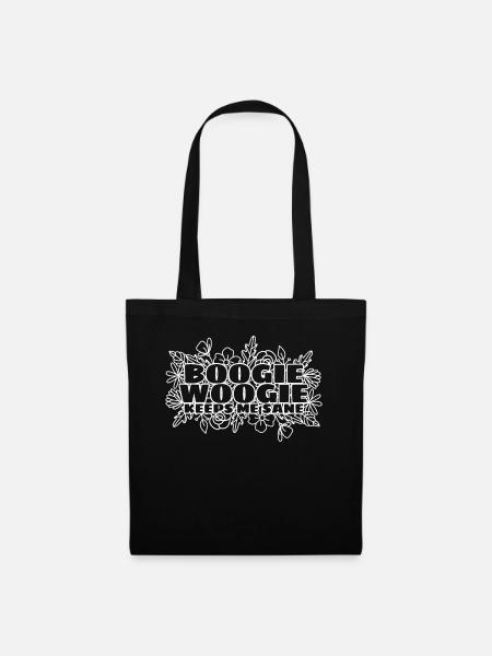Boogie Woogie Swing Danse Danse - Sac en tissu - noir