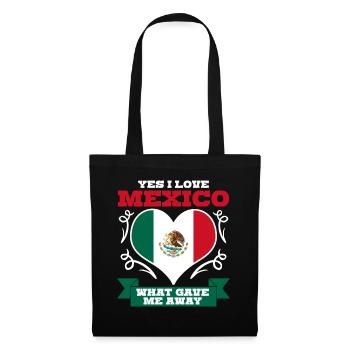 Mexico Heart Mexican Flag Mexicans - Tote Bag - black - Front