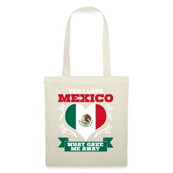 Mexico Heart Mexican Flag Mexicans - Stoffbeutel - Natur - Vorne