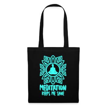 Meditation Meditating Yoga Qigong - Tote Bag - black - Front