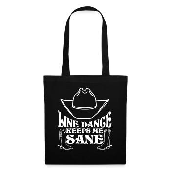 Line Dance Country Music Cowboy - Tote Bag - black - Front