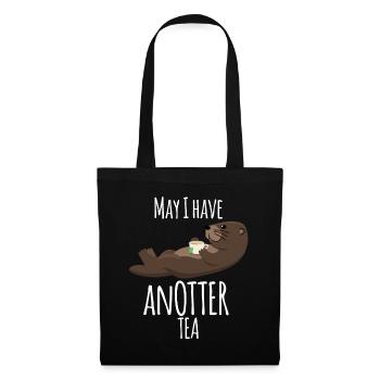 Otter with Tea Cup Tea Bag - Tote Bag - black - Front