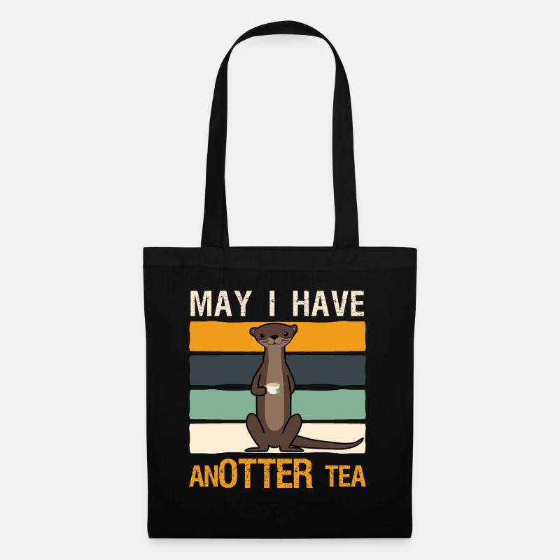Tea Cup Otter Tea Bag - Stoffbeutel - Schwarz