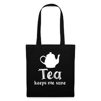Teapot Tea Cup Tea Bag - Tote Bag - black - Front
