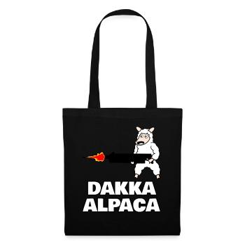 Dakka Alpaca - Stoffbeutel - Schwarz - Vorne