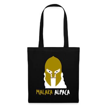 Malaka Alpaca - Stoffbeutel - Schwarz - Vorne