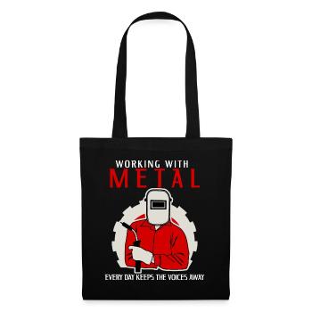 Metal Work Welder Blacksmith Metalworker - Tote Bag - black - Front