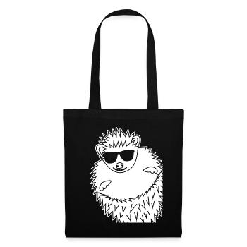 Hedgehog with Sunglasses Hedgehogs - Tote Bag - black - Front