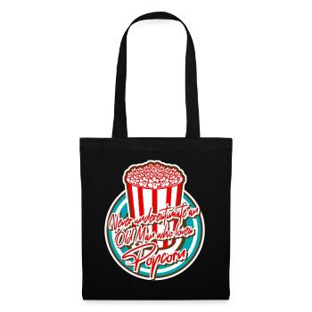 Popcorn Joke - Tote Bag - black - Front