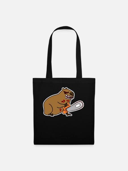 Capybaras Capybara maléfique - Sac en tissu - noir