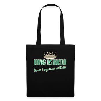 Moniteur d’auto-école Blague Professeur de conduite - Sac en tissu - noir - Devant