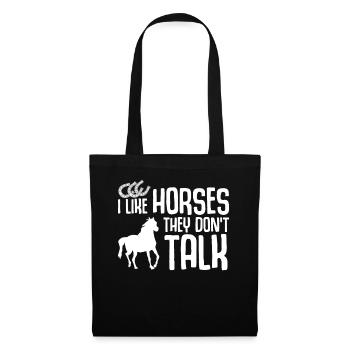Horses Joke Horse Riding - Tote Bag - black - Front