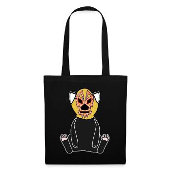 Lucha Libre Cat Luchador Wrestling - Stoffbeutel - Schwarz - Vorne