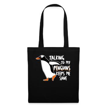 Penguin Funny Penguins - Tote Bag - black - Front