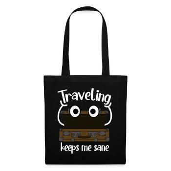 Suitcase Luggage Suitcases Tavelling - Tote Bag - black - Front