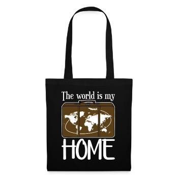 Tavelling Suitcase Luggage - Tote Bag - black - Front