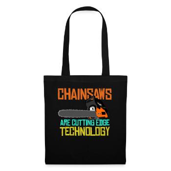 Chainsaws Chain Saw Chainsaw - Tote Bag - black - Front