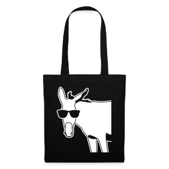 Donkey with Sunglasses Donkeys - Tote Bag - black - Front