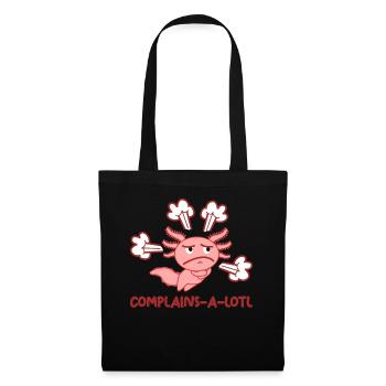Axolotl Axolotls - Stoffbeutel - Schwarz - Vorne
