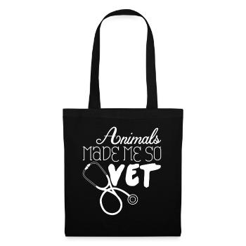 Veterinarian Joke Veterinary Medicine - Tote Bag - black - Front