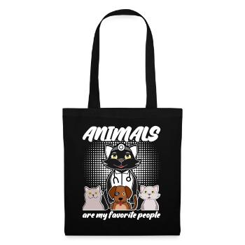Veterinarian Animals Veterinary Medicine - Tote Bag - black - Front
