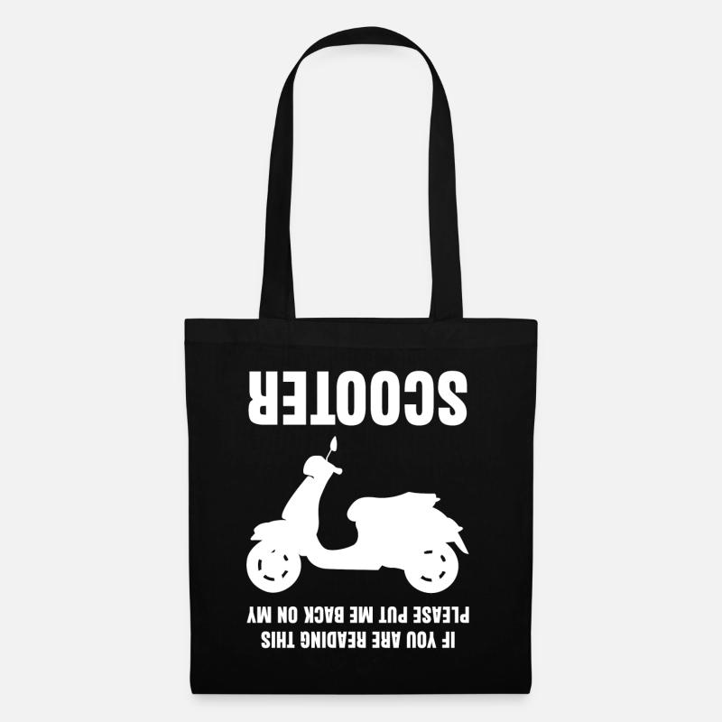 Scooter Joke Motorcycle - Stoffbeutel - Schwarz