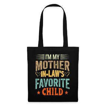 Je suis ma mère dans faible préféré enfant fils fille - Sac en tissu - noir - Devant