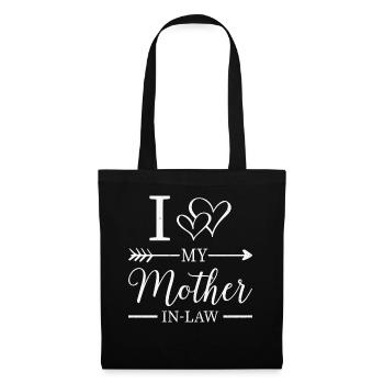 J’aime ma mère en bas fils en beaux-arts cadeaux - Sac en tissu - noir - Devant