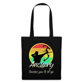 Archery Bow Shooting - Stoffbeutel - Schwarz - Vorne
