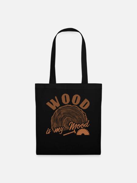 Carpenter Lumberjack Wood - Stoffbeutel - Schwarz