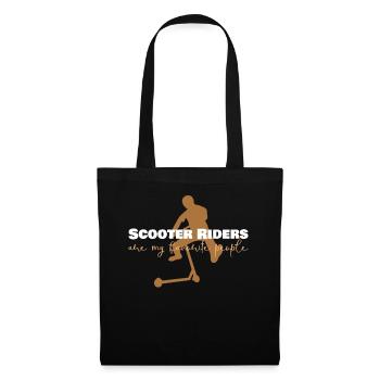 Kick Scooter Scooter Rider Kick Skater Scooter - Tote Bag - black - Front