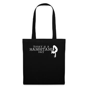 Équilibre sur les mains Gymnaste Équilibre sur les mains - Sac en tissu - noir - Devant