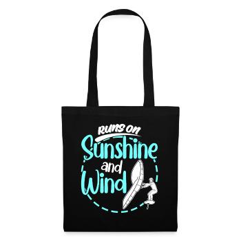 Winging Wing Foiling Wing Surfing - Tote Bag - black - Front