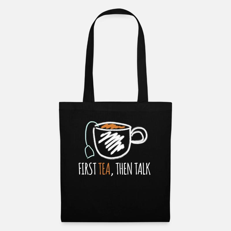 Teapot Tea Cup Tea Mug Tea Bag - Stoffbeutel - Schwarz