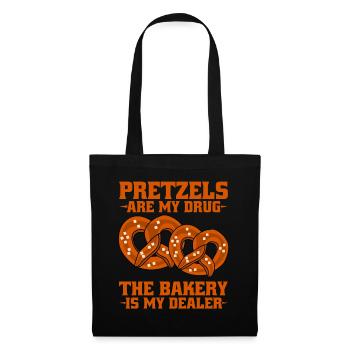 Pretzels Pretzel - Stoffbeutel - Schwarz - Vorne