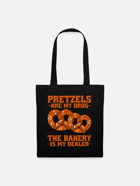 Pretzels Pretzel - Stoffbeutel - Schwarz