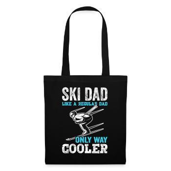 Ski Dad Like a Regular Dad Ski Gifts for Skiers - Stoffbeutel - Schwarz - Vorne